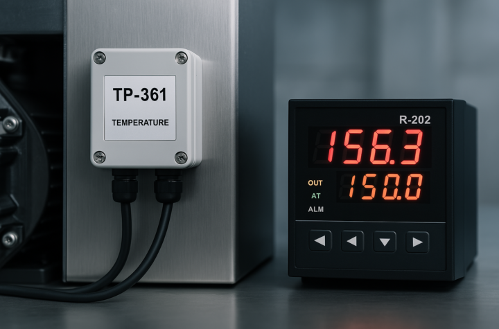 Czujnik temperatury TP-361 i regulator temperatury R-202